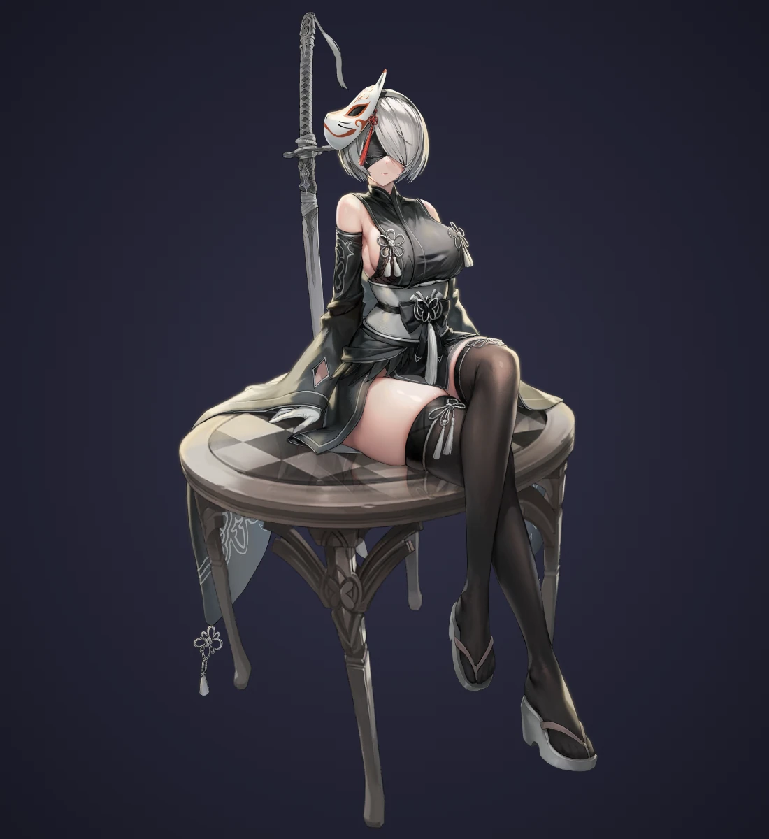 YoRHa Uniform 1 · Standing · 2B from NIKKE