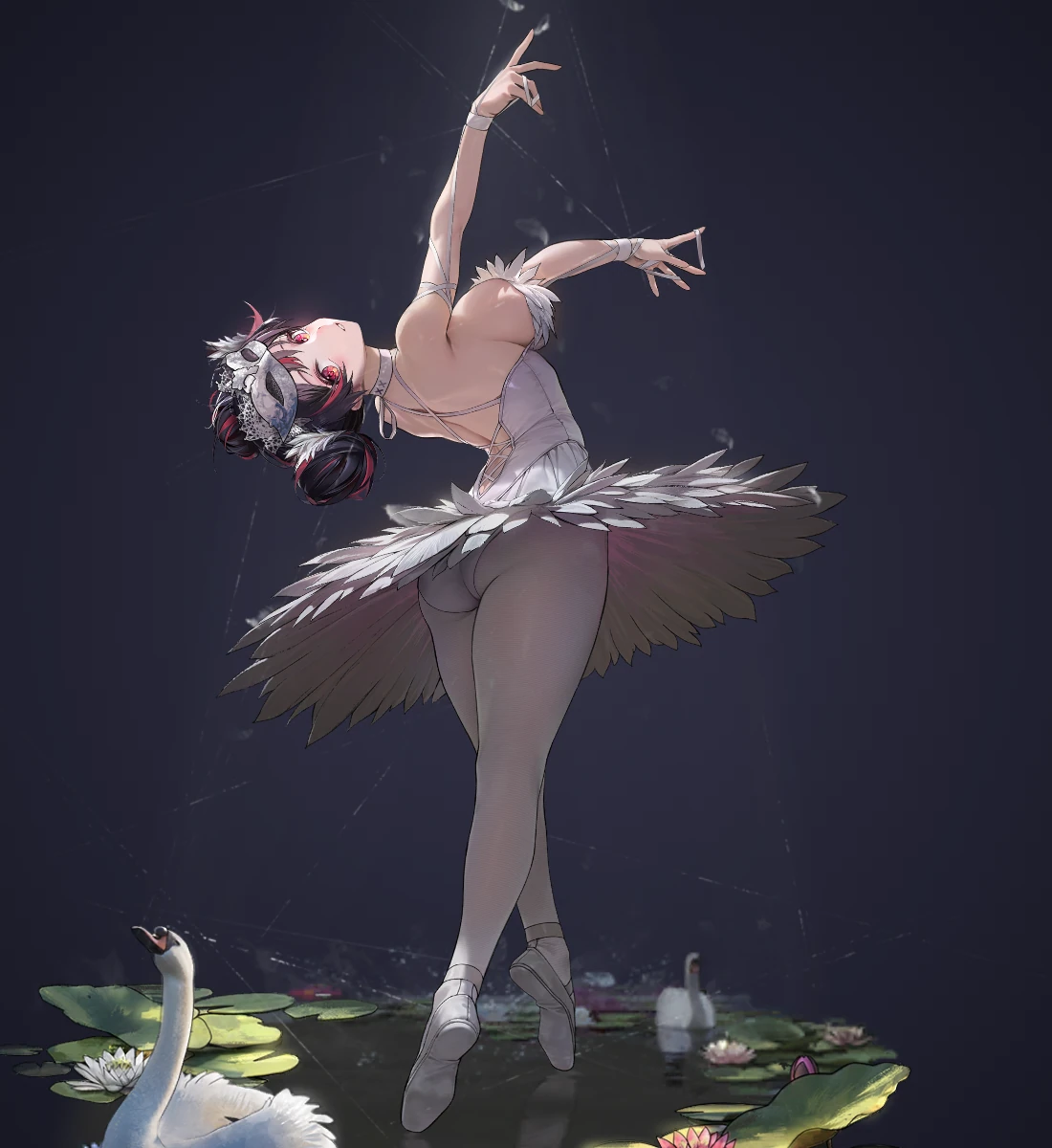 Masquerade Swan · Standing