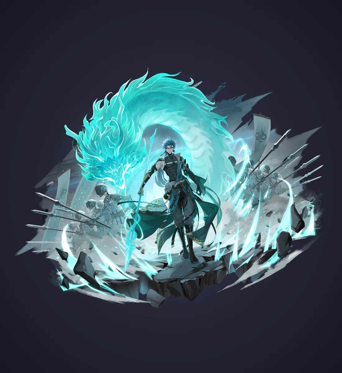 Summon artwork · Jiyan from Wuthering Waves