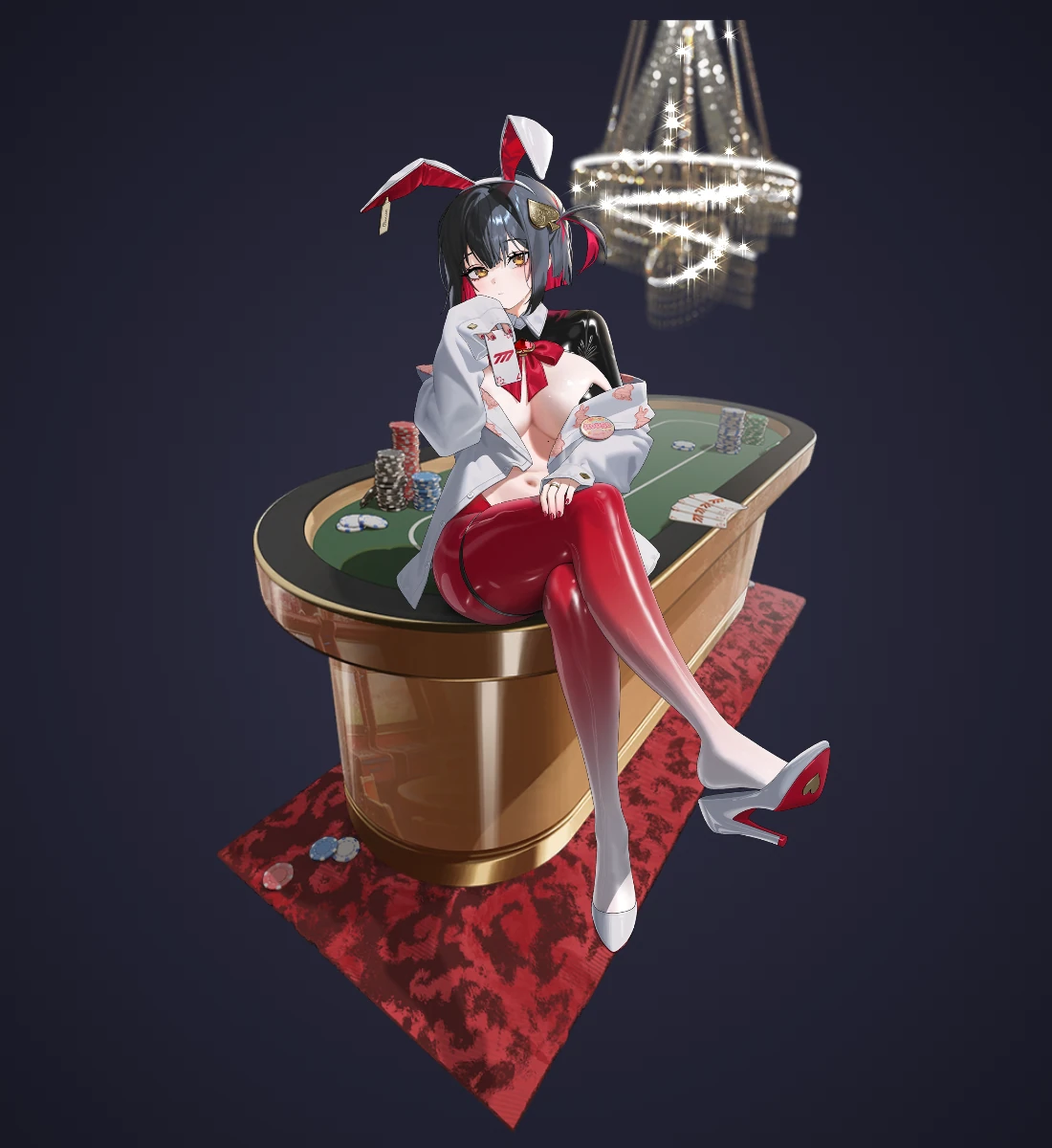 Unlucky Rabbit · Standing · Rouge from NIKKE