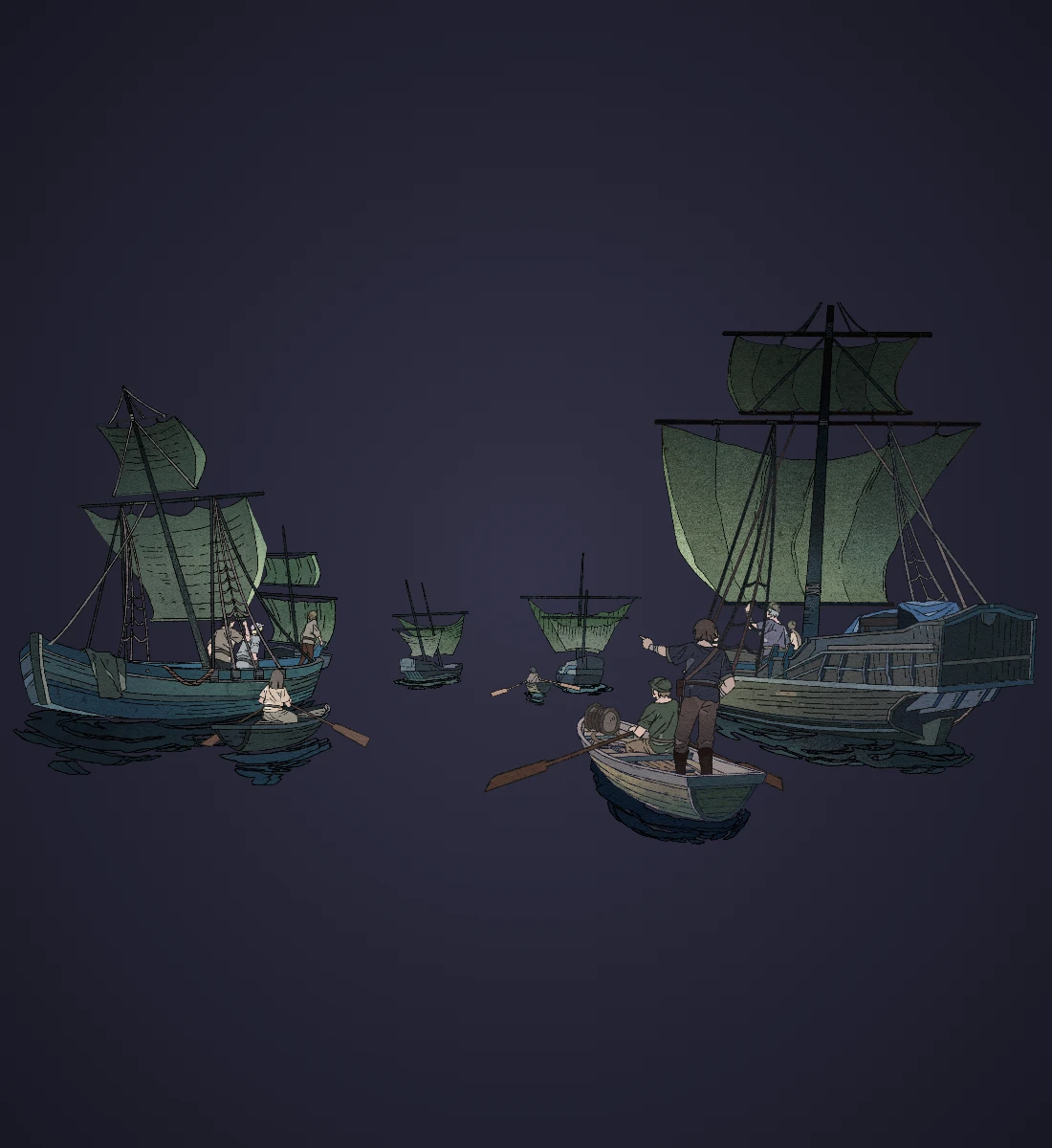 Scene layer · 64 · World & story scenes from Wuthering Waves