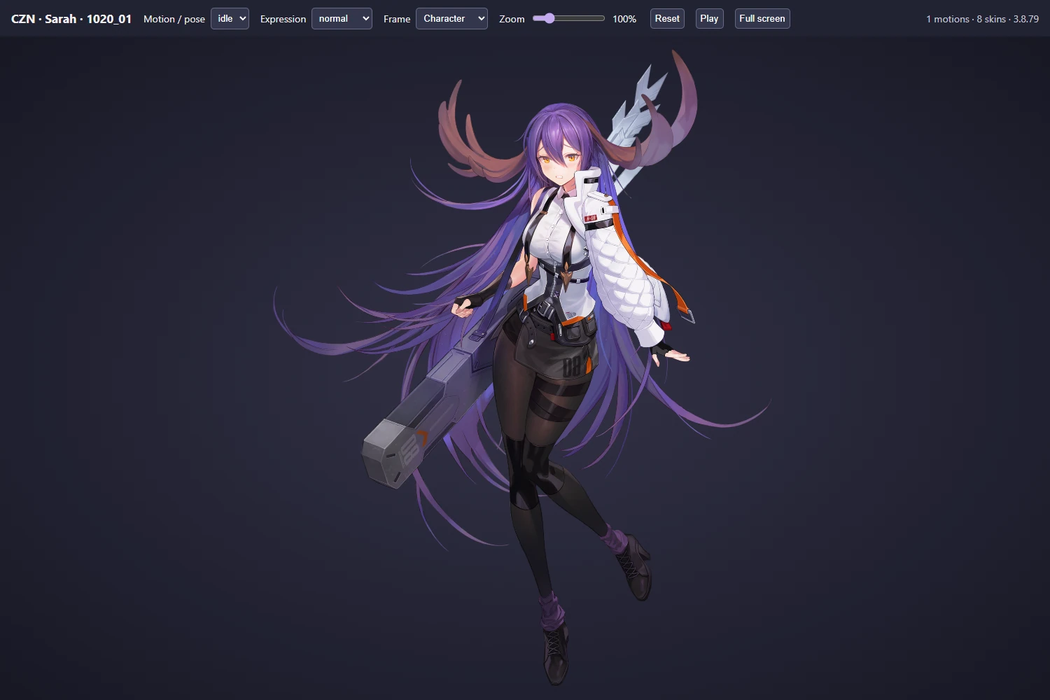 1020_01 · Sarah from Chaos Zero Nightmare