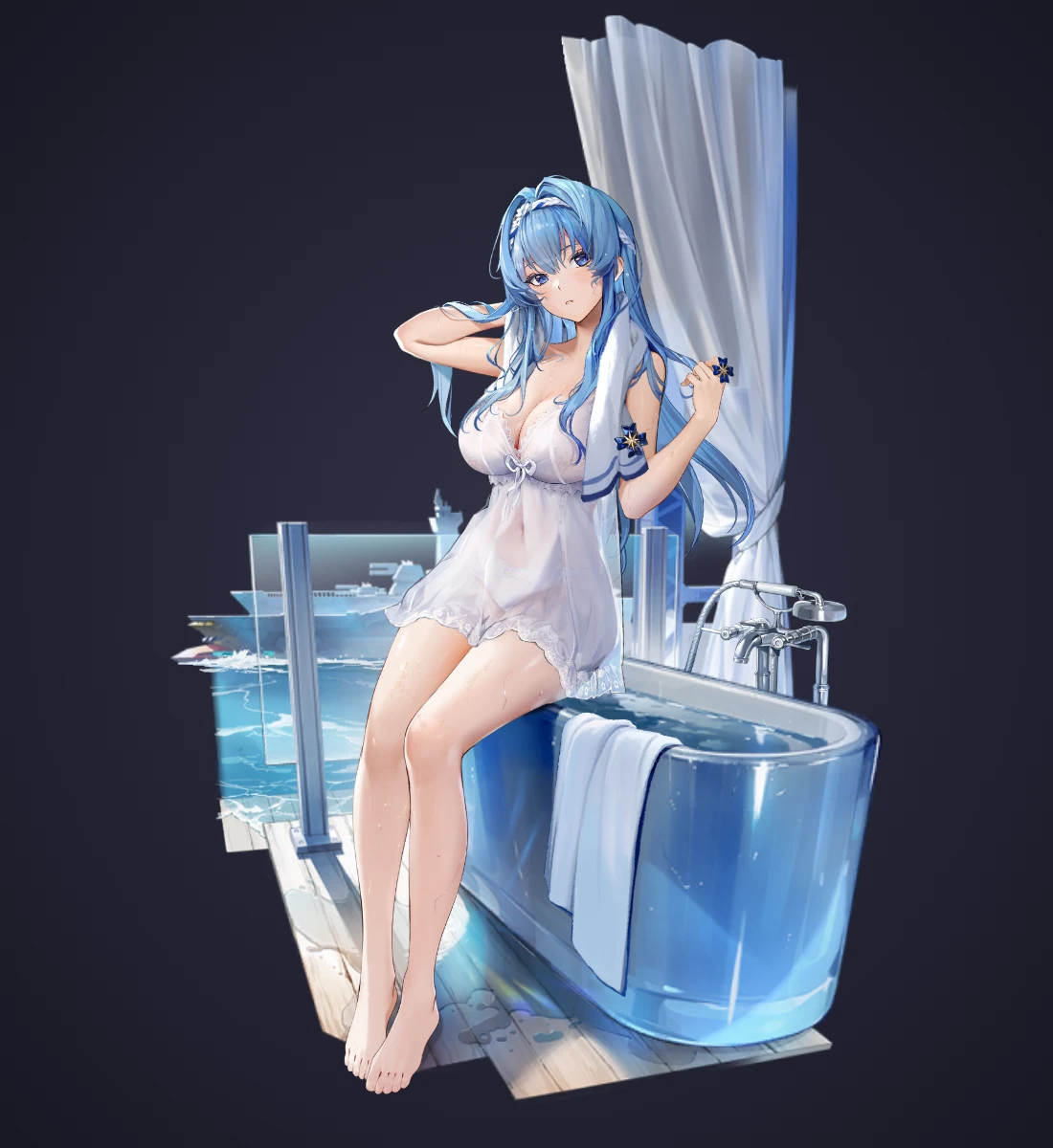 Post-Shower Moment · Standing · Helm from NIKKE