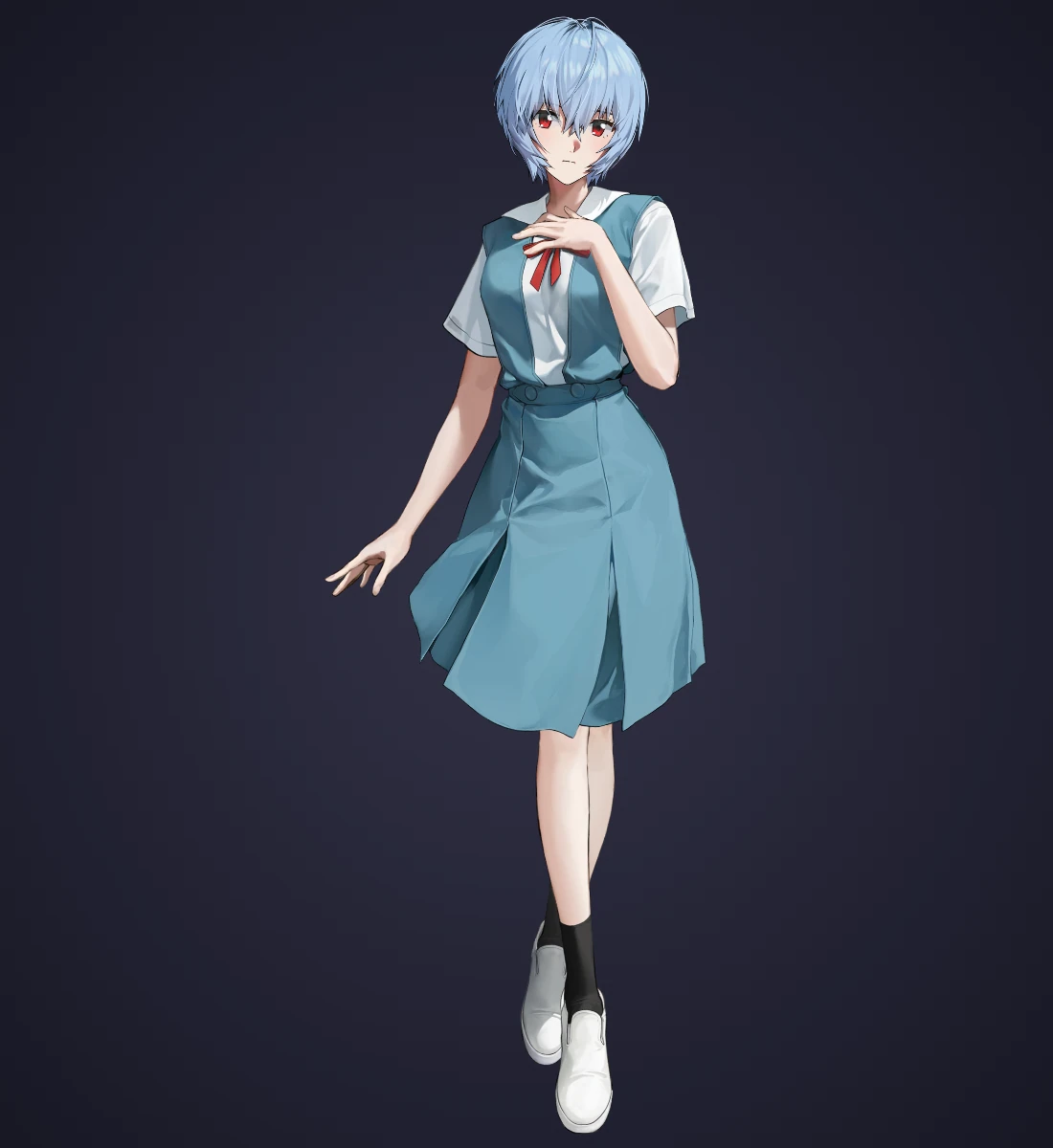 Rei's School Uniform · Standing · Rei from NIKKE